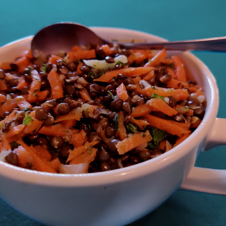 Plat - salade lentilles, carottes et chou rave